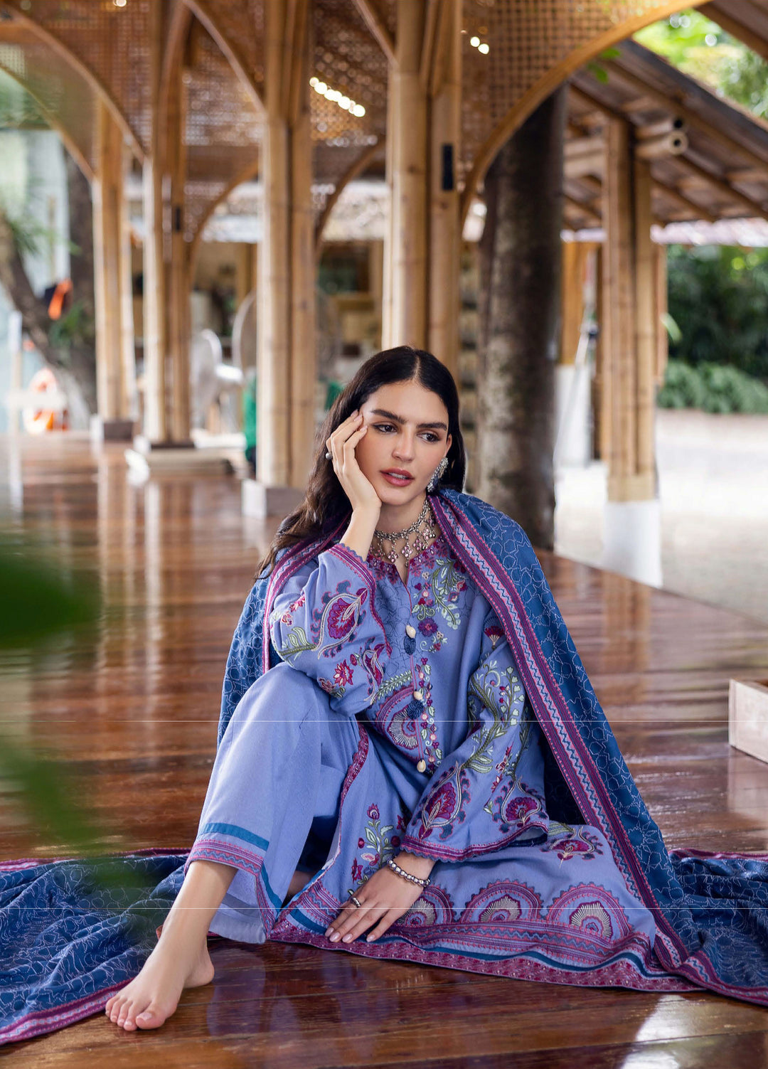 Mushq Hemline Karandi (3pc)