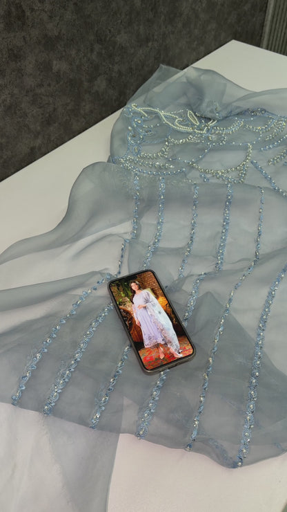 Mushq Organza Blue