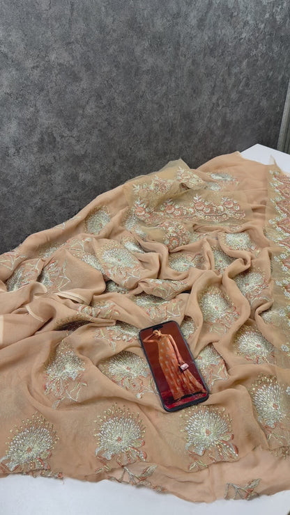 ELAN Pure Chiffon Shirt (Caramel)