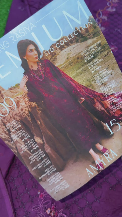 Rang Rasiya Luxury Lawn (Bgrade) Plum