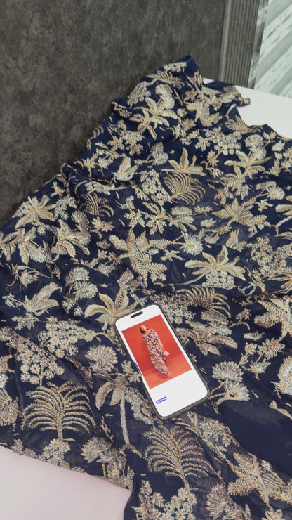 Elan Pure Chiffon Shirt (Leftover) Blue