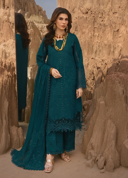Rang Rasiya Luxury Lawn (Bgrade) Teal